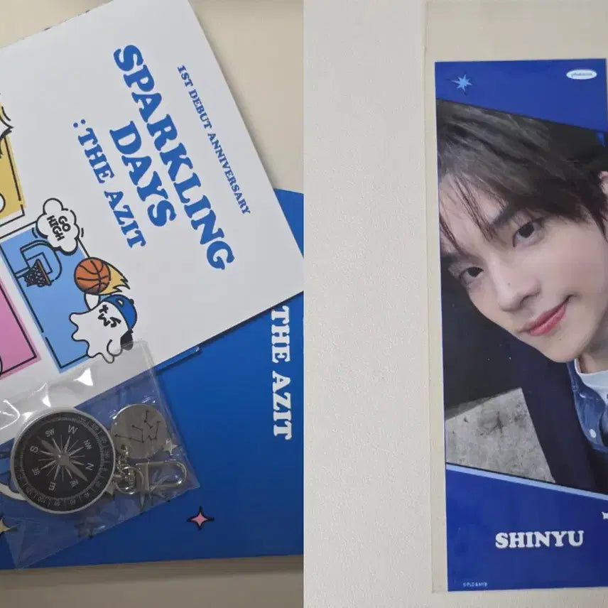 [BUNJANG] TWS 1st Anniversary Popup Sparkling Days Compass Keychain / 투어스 1주년팝업 스파클링데이즈 나침판 키링
