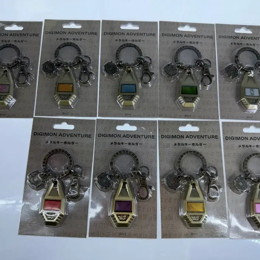 [BUNJANG] Digimon 25th Anniversary Crests Full Set (9 pieces) / 디지몬 메탈 문장 25주년 9개 풀세트 일괄판매  용기 빛 문장