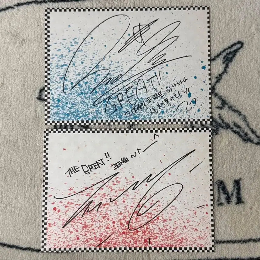 [BUNJANG] BIGBANG Daesung Taeyang Handwritten Letter Postcard Card / 빅뱅 대성, 태양 편지 손글씨 엽서카드