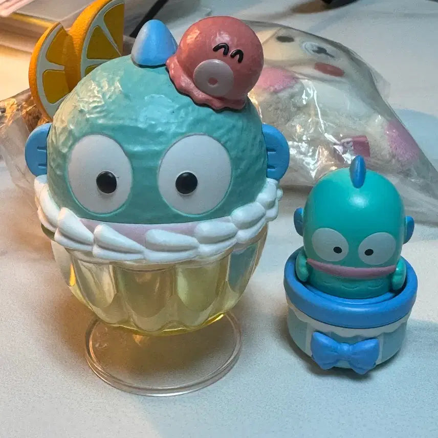 [BUNJANG] Sanrio Hangyodon Jewelry Box, Wobbly Figure, Wobbly Basket Bundle Set / 산리오 한교동 쥬얼리보관함, 흔들피규어 흔들바구니 일괄