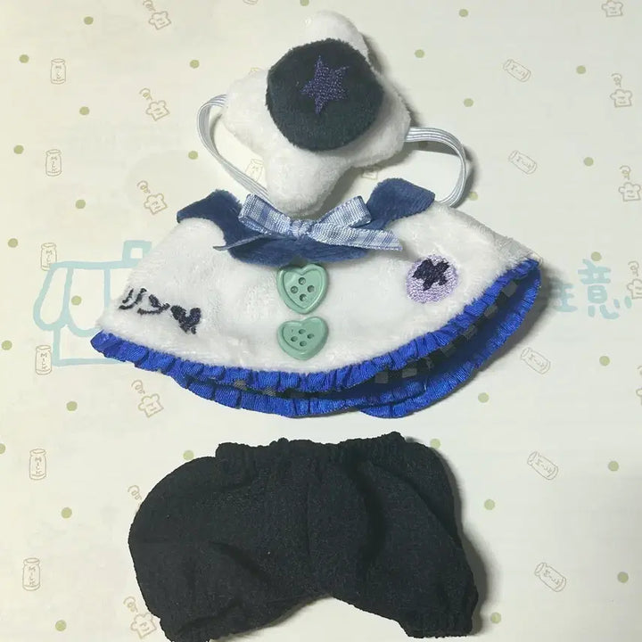 [BUNJANG] 10cm Doll Clothes Set - Blueberry Theme / 새상품 10cm 인형 옷 세트, 블루베리 인형옷