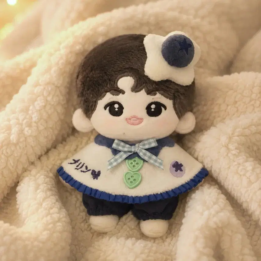 [BUNJANG] 10cm Doll Clothes Set - Blueberry Theme / 새상품 10cm 인형 옷 세트, 블루베리 인형옷