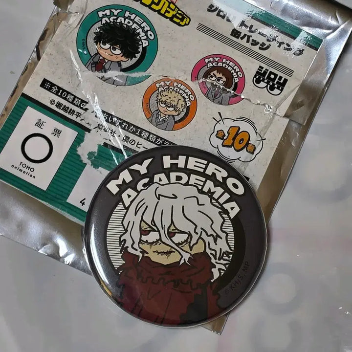 [BUNJANG] My Hero Academia Jiro Sketch Can Badge Set (Dabi/Tomura) / 나히아 지로리 캔뱃지 다비/토무라 세트