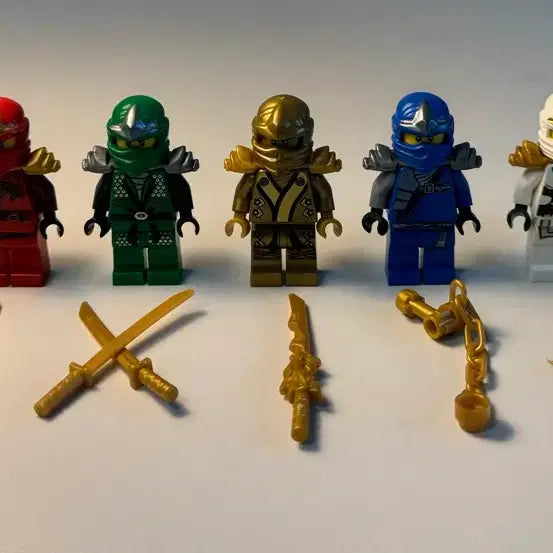 [BUNJANG] LEGO Ninjago ZX Kai, Lloyd, Zane, Jay, Cole, Golden Ninja, Master Wu Set / 레고 닌자고 zx 카이 zx 로이드 zx 쟌 zx 제이 zx 콜 골든 닌자 마스터우 세트