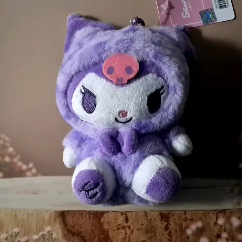 [BUNJANG] Sanrio Kuromi Genuine Plush Bag Charm / 산리오 "쿠로미" 정품 봉제인형 가방 키링