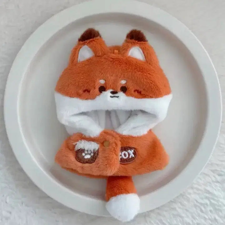 [BUNJANG] 10cm Doll Clothes Fox Animal Cape Set New / 10cm 인형옷 솜인형옷 누이 의상 세트 여우 동물 망토 새상품