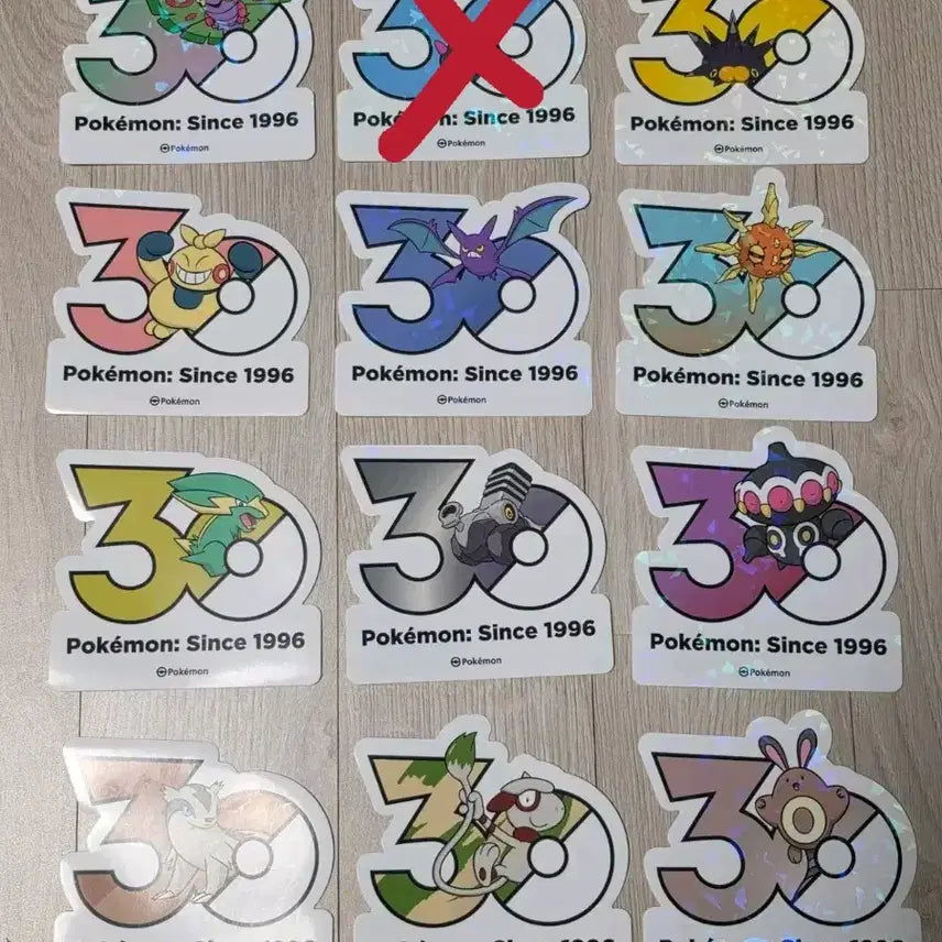 [BUNJANG] Pokemon 30th Anniversary Logo Sticker / 포켓몬 30주년 로고 스티커