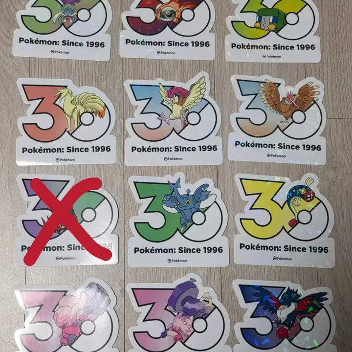 [BUNJANG] Pokemon 30th Anniversary Logo Sticker / 포켓몬 30주년 로고 스티커