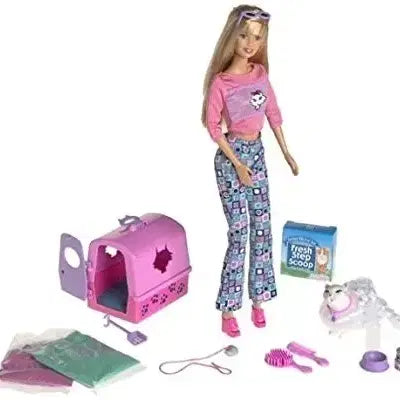 [BUNJANG] Mattel Vintage Barbie 2000s Kitty Fun Barbie Doll Set Used / 마텔  빈티지 바비 2000년 키티 펀 바비인형 세트 중고품