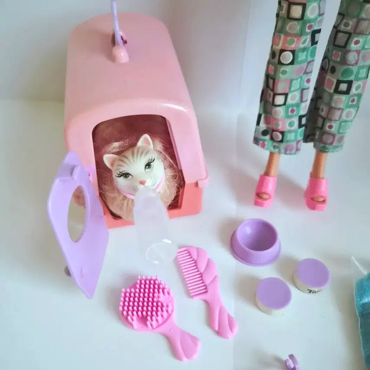 [BUNJANG] Mattel Vintage Barbie 2000s Kitty Fun Barbie Doll Set Used / 마텔  빈티지 바비 2000년 키티 펀 바비인형 세트 중고품