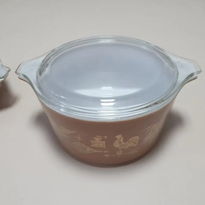[BUNJANG] Vintage Pyrex Casserole Set (2) with Lids / 빈티지파이렉스  캐서롤 2개 세트