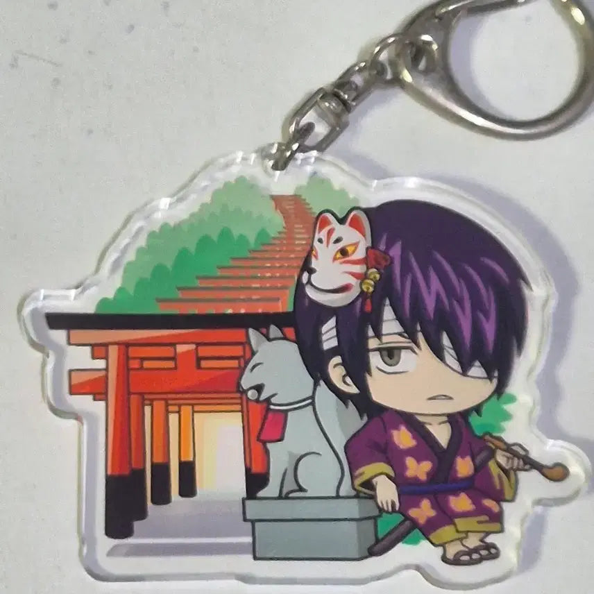 [BUNJANG] Gintama Shinsuke Takasugi Shrine Acrylic Keychain / 은혼 타카스기 신스케 신사 아크릴 키링