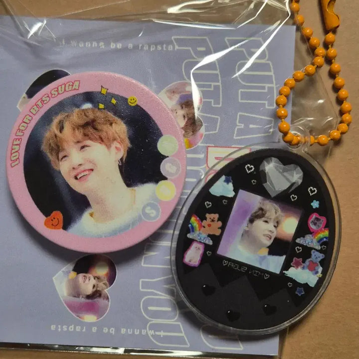 [BUNJANG] BTS Suga Bundle Set Slogan, Acrylic Keyring, Grip Talk / 방탄소년단 슈가 슬로건/아크릴 비공굿 일괄