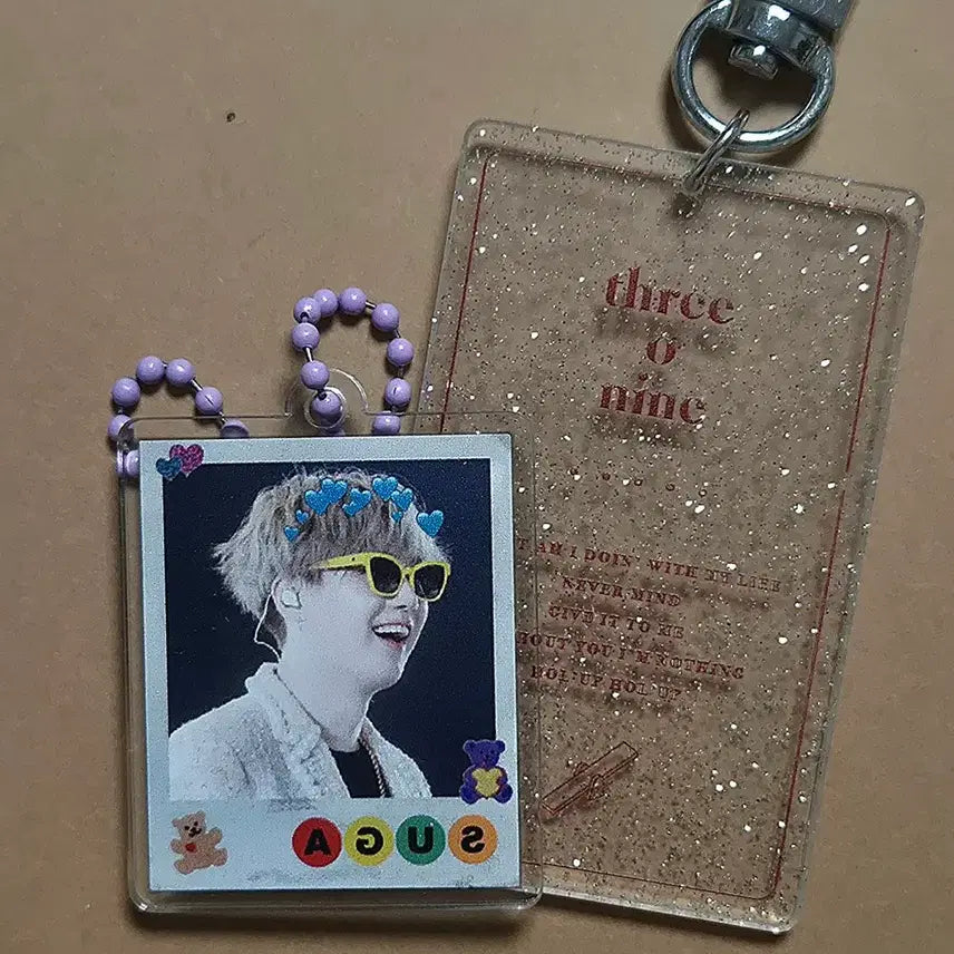 [BUNJANG] BTS Suga Bundle Set Slogan, Acrylic Keyring, Grip Talk / 방탄소년단 슈가 슬로건/아크릴 비공굿 일괄