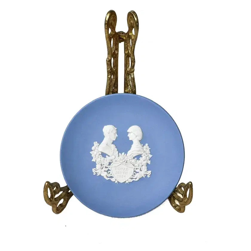 [BUNJANG] Wedgwood Jasperware Pale Blue Royal Wedding 1982 Pin Dish / [영국엔틱] 웨지우드 제스퍼웨어 페일블루 로얄웨딩1982년 핀디쉬(1)