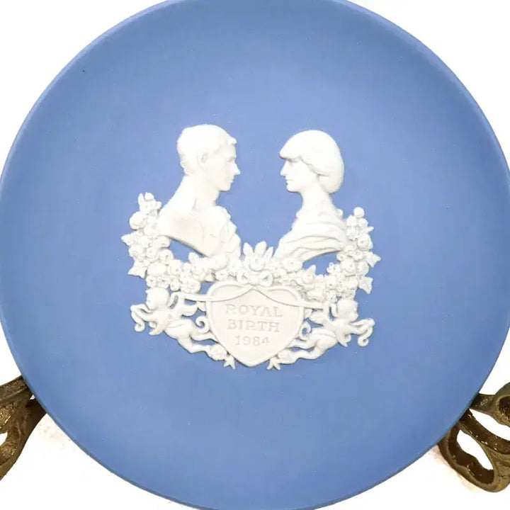 [BUNJANG] Wedgwood Jasperware Pale Blue Royal Wedding 1982 Pin Dish / [영국엔틱] 웨지우드 제스퍼웨어 페일블루 로얄웨딩1982년 핀디쉬(1)