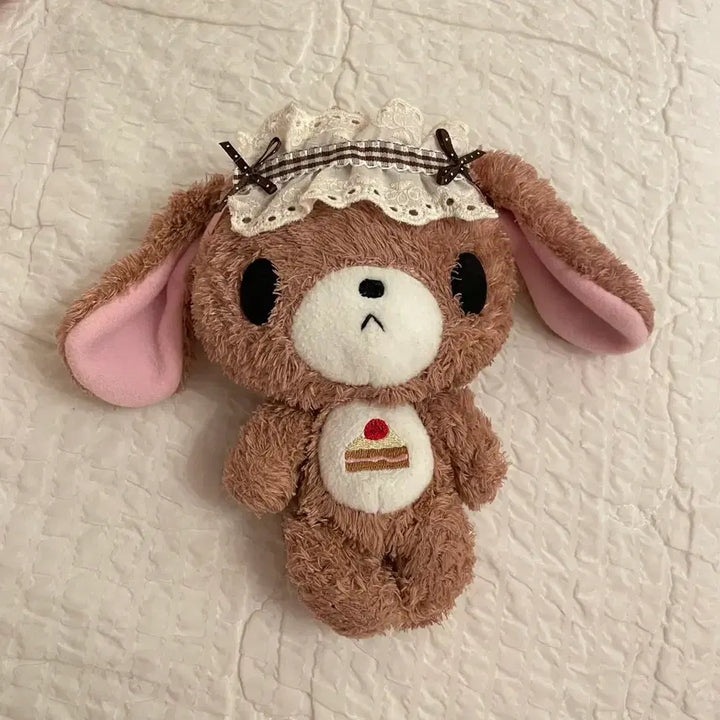 [BUNJANG] Sanrio Sugarbunnies Pink Tag Kurousa Embroidered Doll Japanese Vintage Rabbit / 잠시만 5만원 금액 내려용! 이후 할인x))고전 산리오 슈가바니즈 핑크택 쿠로우사 자수 인형 구체관절인형 일본 빈티지 토끼인형