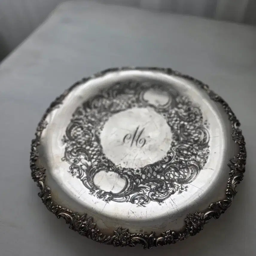 [BUNJANG] Meriden B. Company Silver-Plated Footed Platter / 미국 메리든(Meriden) 실버플레이트 풋드 플래터