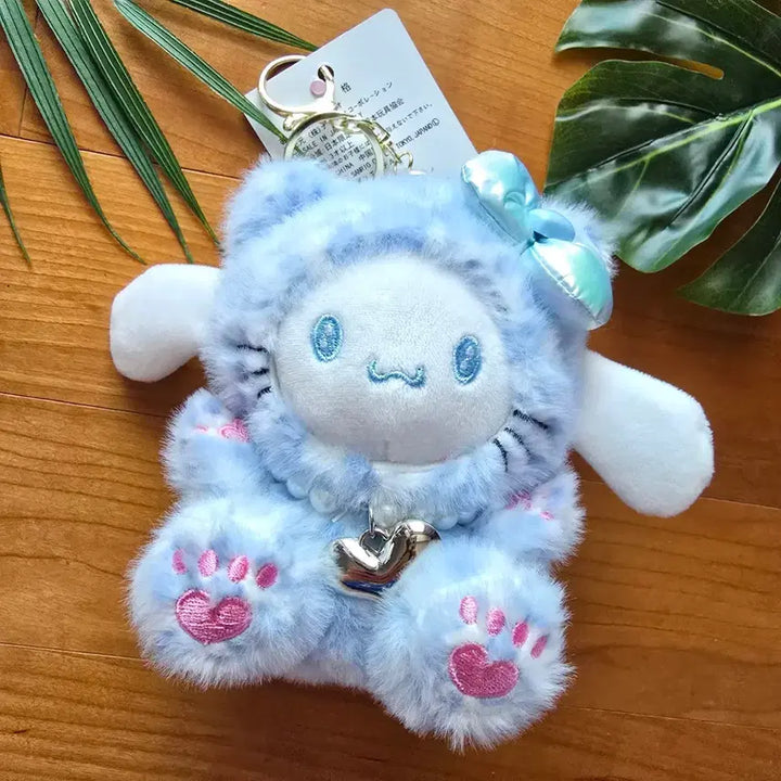 [BUNJANG] Sanrio Cinnamoroll Leopard Print Plush Keychain / (새상품) 호피무늬 시나모롤 인형 키링 키홀더