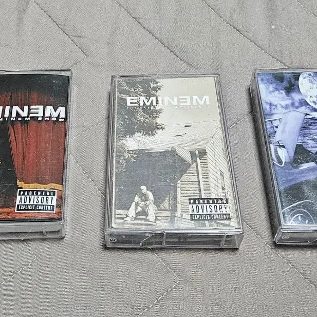 [BUNJANG] Eminem Cassette Tape Bundle (The Slim Shady LP, The Marshall Mathers LP, The Eminem Show) / 에미넴 앨범 카세트 2집,3집,4집