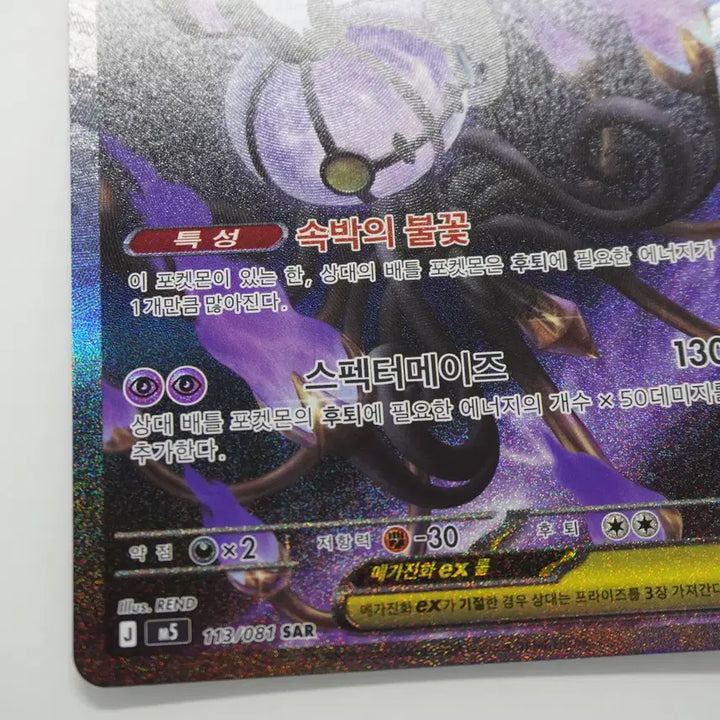 [BUNJANG] Mega Tyranitar ex SAR Korean Version / 메가샹델라ex SAR (상태아주좋음!)