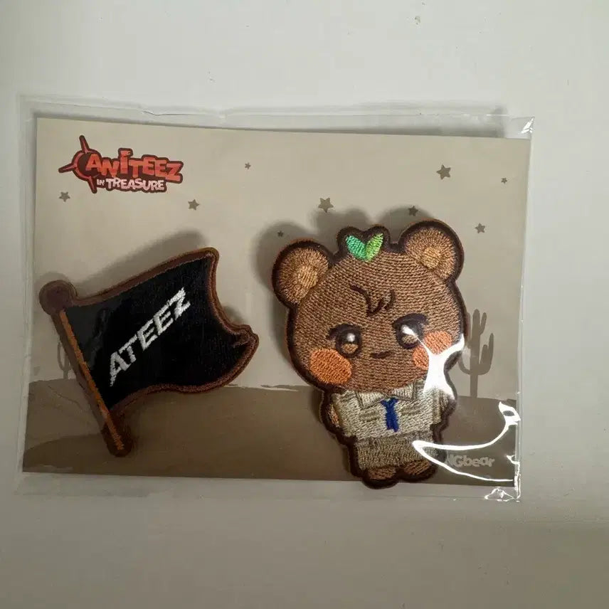 [BUNJANG] ATEEZ Aniteez Jongho Bear Wappen Set (Sealed) / 에이티즈 애니티즈 미개봉 쫑베어 와펜세트 양도합니다