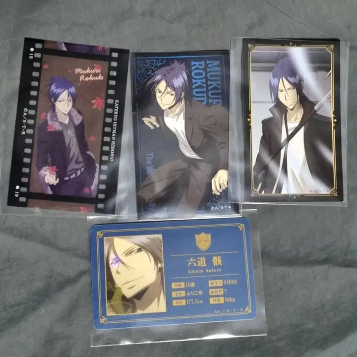 [BUNJANG] Reborn! Rokudo Mukuro Card Goods, Sticker Paper Goods, and Film Card Set / 가정교사히트맨리본 로쿠도무쿠로 카드굿즈+스티커지류+필름풍
