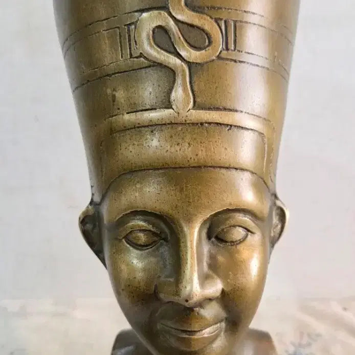[BUNJANG] Antique Bronze Bust of Nefertiti / 옛날 브론즈 / 네페르티티 흉상