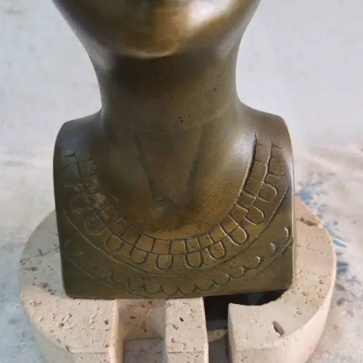 [BUNJANG] Antique Bronze Bust of Nefertiti / 옛날 브론즈 / 네페르티티 흉상