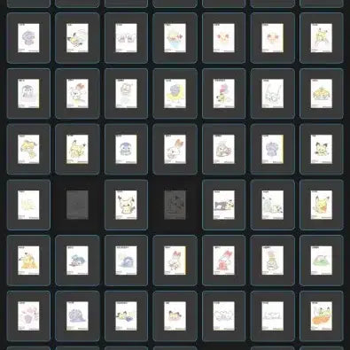 [BUNJANG] Pocket Piece Sticker Set (Unsealed) / 포켓피스 띠부씰