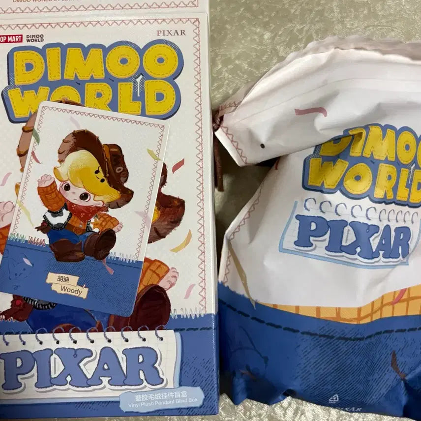 [BUNJANG] Pop Mart Dimoo World Pixar Woody Doll Keychain / 팝마트 디무월드 픽사 우디 인형 키링 미개봉