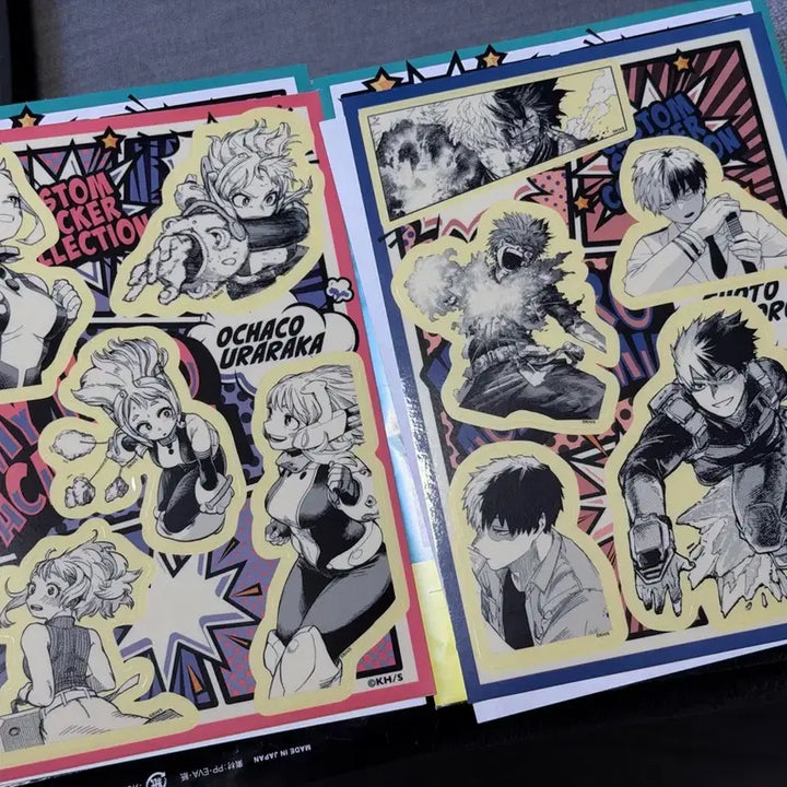 [BUNJANG] My Hero Academia Custom Sticker Collection 2 Todoroki Shoto &amp; Uraraka Bundle Set / 히로아카 커스텀 스티커 컬렉션2 토도로키 쇼토 &amp; 우라라카 일괄