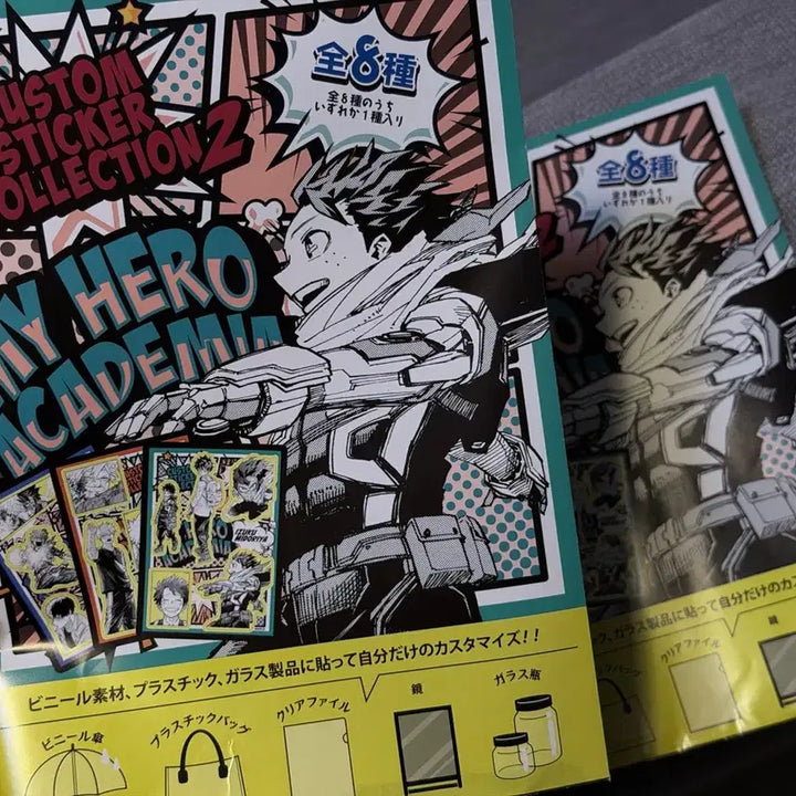 [BUNJANG] My Hero Academia Custom Sticker Collection 2 Todoroki Shoto &amp; Uraraka Bundle Set / 히로아카 커스텀 스티커 컬렉션2 토도로키 쇼토 &amp; 우라라카 일괄