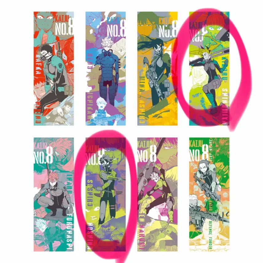 [BUNJANG] Kaiju No. 8 Hoshina Kikooru Chara Post Poster Bundle Set / 새상품 일괄) 괴수 8호 호시나 키코루 캬라포스 포스터