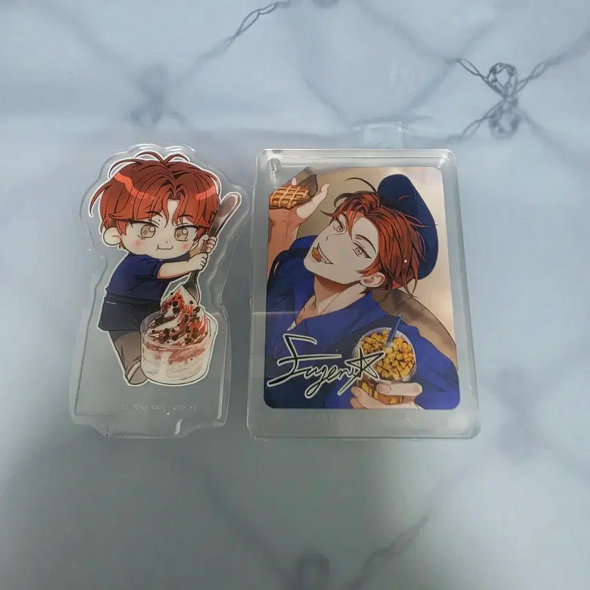 [BUNJANG] Demothj Testa YuJin Cha Acrylic Block &amp; Stand Bundle Set / 이디야 데못죽 테스타 아크릴 블록 아크릴 스탠드 차유진 분철