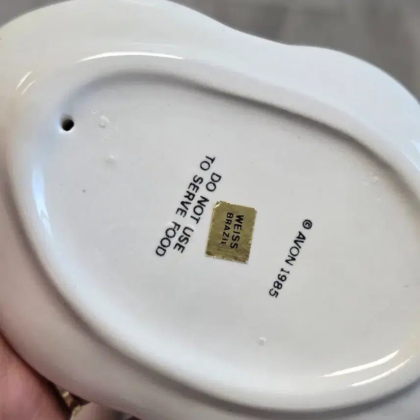 [BUNJANG] Avon Rabbit Ceramic Trinket Dish / 에이본 토끼 세라믹 장신구 접시