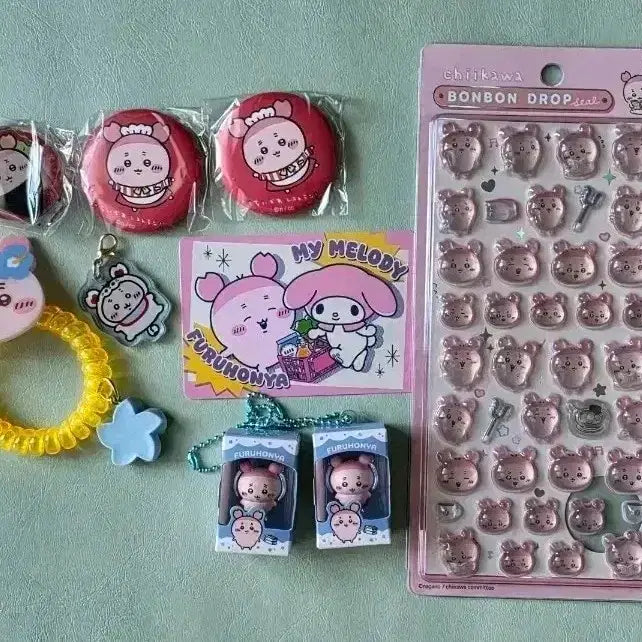[BUNJANG] Cheekawaii Crab Set Acrylic Keyring Stand / 치이카와 카니세트