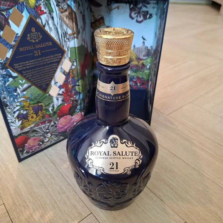 [BUNJANG] Royal Salute 21 Year Old Empty Bottle &amp; Box / 로얄살루트 21 공병&amp;박스