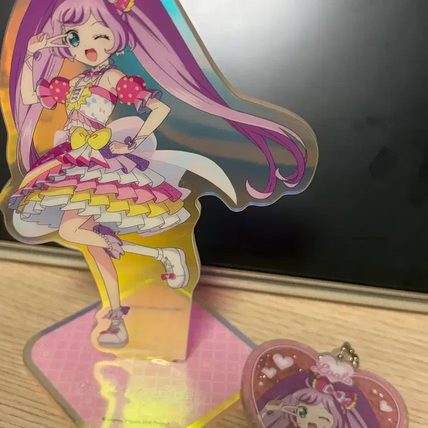 [BUNJANG] PriPara KatsuPara Pop-up Lala Acrylic Stand &amp; Keychain Bundle / 프리파라 카츠파라 팝업 라라 일괄