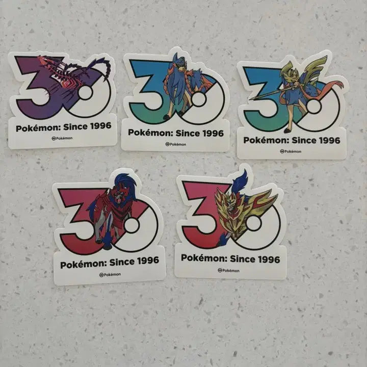 [BUNJANG] Pokemon 30th Anniversary Stickers - 8th Gen Legendary Pokemon / 포켓몬 30주년 스티커 8세대 전설 포켓몬