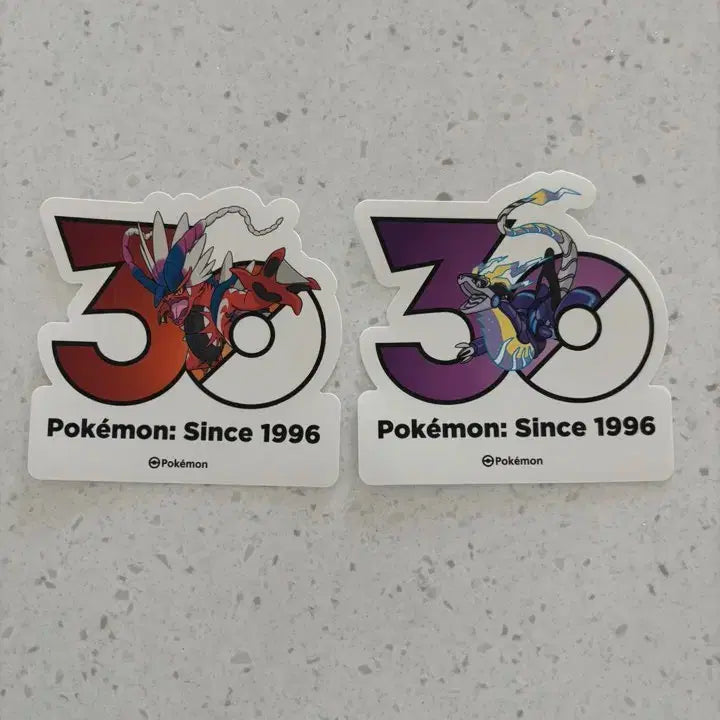 [BUNJANG] Pokemon 30th Anniversary Stickers - Miraidon &amp; Koraidon / 포켓몬 30주년 스티커 미라이돈 코라이돈