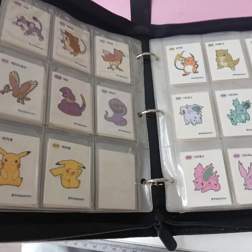 [BUNJANG] Pokemon Stickers Bundle Set with Storage Case / (판완)