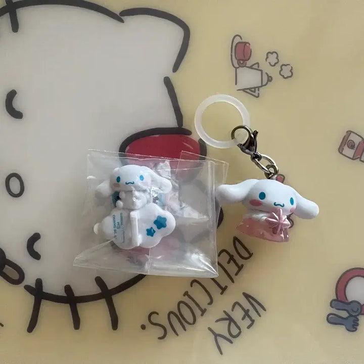[BUNJANG] Cinnamoroll Keychain Hanger Gacha Bundle Set / 산리오 키링 행거 가챠 별빛천사 시나모롤