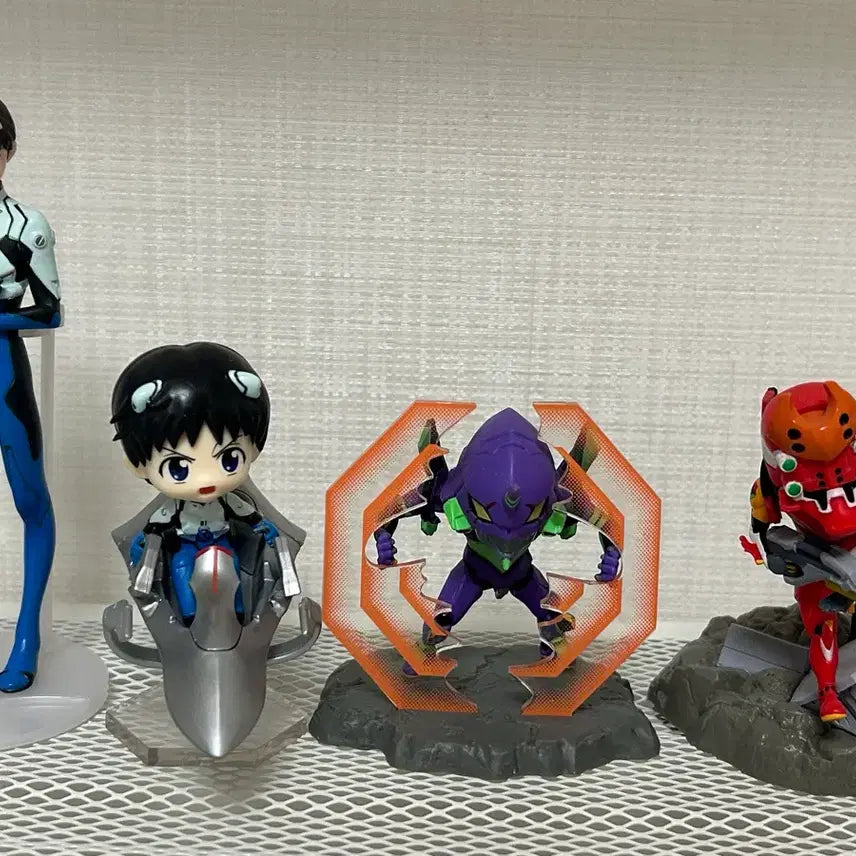 [BUNJANG] Evangelion Desktop Figure Set: Shinji, Unit-01, Unit-02 / 에반게리온 데스크탑 피규어 신지 초호기 2호기 피규어
