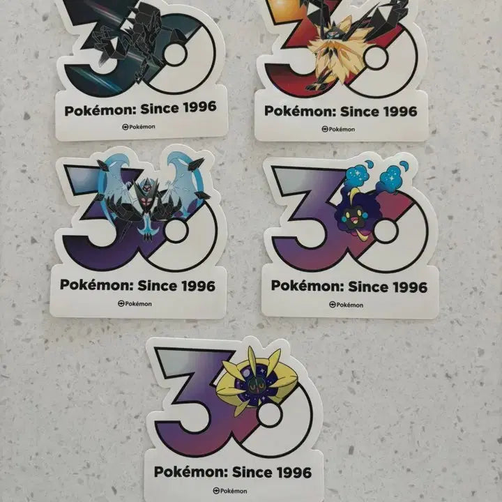 [BUNJANG] Pokemon 30th Anniversary Necrozma Series Sticker / 포켓몬 30주년 스티커 네크로즈마 시리즈