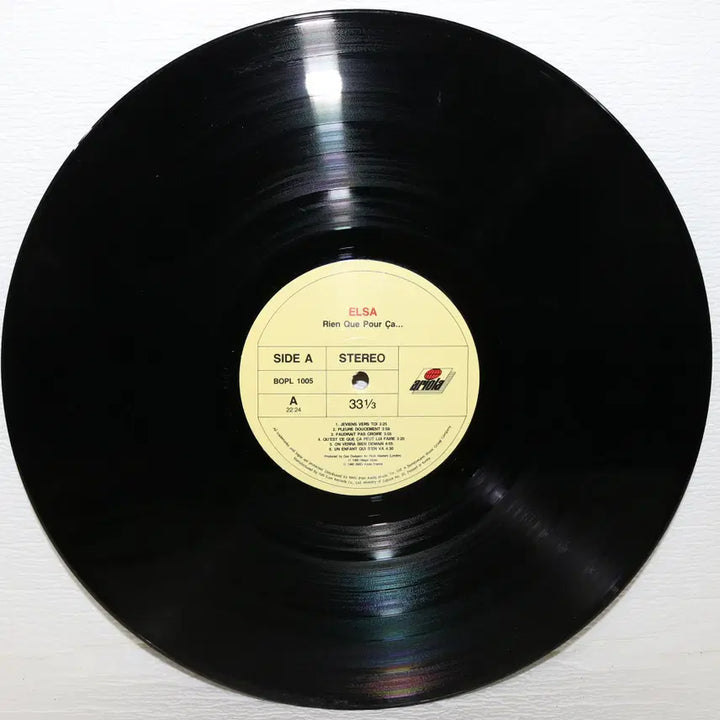 [BUNJANG] ELSA (RIEN QUE POUR CA...) LP Vinyl Record / [NO.6272] ELSA (RIEN QUE POUR CA...) lp음반