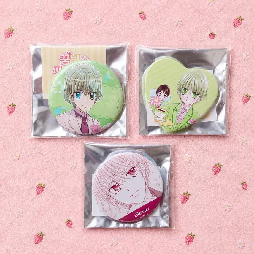 [BUNJANG] Yumeiro Patissiere Rose "Roshini" 3-Piece Badge Set / 꿈빛파티시엘 꿈파 서로진 로진 뱃지 3종