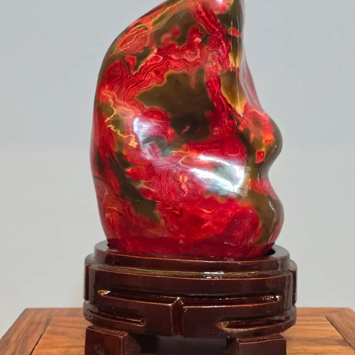 [BUNJANG] Unique Auspicious Manos Stone / 26080409 좌불 문양이 독특한 좋은 기운을 주는 마노석 광물 수석 팝니다
