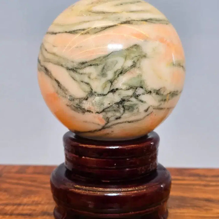 [BUNJANG] Unique Mineral Sphere Stone / 26080410 새 문양이 독특한 좋은 기운을 주는 광물 구가공석 수석 팝니다