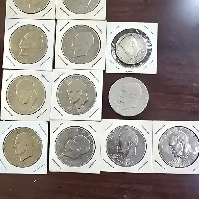 [BUNJANG] Eisenhower Dollar Coin Collection (5 Types, 12 Coins) / 아이젠하워 기념주화 1달러 5종 12개